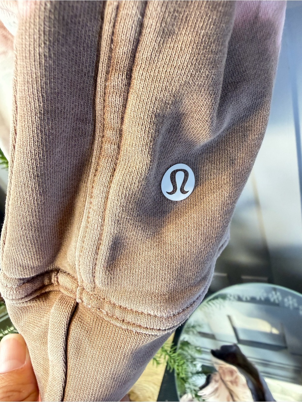 lululemon athletica Women's Tie-Dye Hoodie in Cream and Brown - Picture 3 of 10